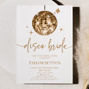 Recherche de disco bridal shower invitations Mariée à être