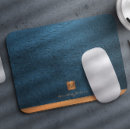 Recherche de cuir bleu tapis souris Luxe