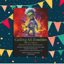 Recherche de zombie apocalypse invitations Fête d'anniversaire
