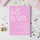 Recherche de hello baby shower invitations Minimaliste
