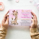 Recherche de giraffe baby shower fille invitations Pour enfants