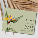 Recherche de tropical floral save the dates Destination