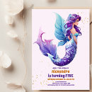 Recherche de petite sirene invitations Pour enfants