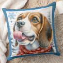 Recherche de chiot de beagle coussins Noël