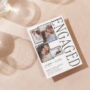 Recherche de photo collage fiançailles invitations Moderne