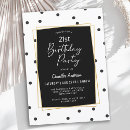 Suche nach black and white birthday einladungen Geburtstagsparty