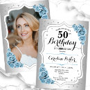 Recherche de dusty blue anniversaire invitations Bleu poussiéreux