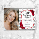 Recherche de argent blanc rouge invitations Roses rouges