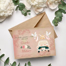 Recherche de voiture mariage invitations Rose