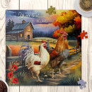 Recherche de rooster puzzles Ferme
