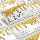 Recherche de blanc et doré cartes visite Customer