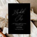 Recherche de elegant black mariage invitations Élégant