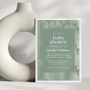 Recherche de sage baby shower invitations Élégant