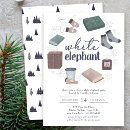 Suche nach weißer elefant einladungen Aquarell