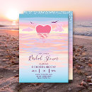 Recherche de beach bridal shower invitations Pastel