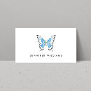 Recherche de papillons bleus cartes visite Élégant