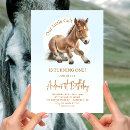 Recherche de poulain invitations Aquarelle