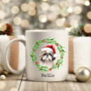 Recherche de tzu de shih de noël tasses Chien