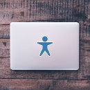 Recherche de symbole handicapé autocollants Fuzzy icon