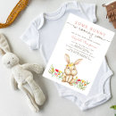 Recherche de lapin de pâques mignon invitations Baby