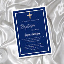 Recherche de de de bleu marine baptême invitations Moderne
