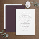Recherche de purple mariage invitations Classique