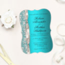 Recherche de satin invitations Bleu