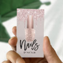 Recherche de salon de clou de beauté cartes visite Moderne