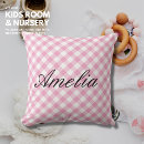 Suche nach rosa kariertes kissen Girl