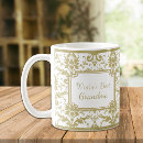 Recherche de or et blanc tasses Grand mère