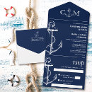 Recherche de nautique mariage invitations Moderne
