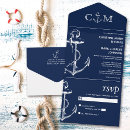 Recherche de nautique mariage invitations Moderne