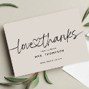 Recherche de love and thanks remerciements cartes Simple