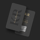 Recherche de monogramme manuscrit cartes visite Élégant