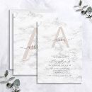 Recherche de monogramme rose invitations Élégant