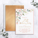 Recherche de floral 21ans anniversaire invitations Aquarelle
