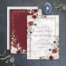 Recherche de papeterie de de marsala mariage invitations Floral