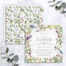 Recherche de carrées baptême invitations Floral