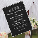 Recherche de libellé mariage invitations Noir et blanc