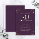 Recherche de purple anniversaire invitations Élégant