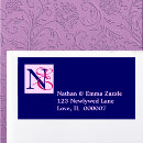 Recherche de monogram return address labels mariages Monogramme