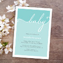 Recherche de aqua baby shower invitations Turquoise