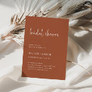 Recherche de terracotta bridal shower invitations Moderne