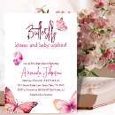 Recherche de butterfly baby shower fille invitations Aquarelle florale