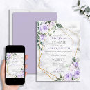 Suche nach lavender bridal shower einladungen Elegant