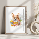 Suche nach corgi kunst Blume