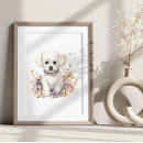 Suche nach bichon frises poster Aquarell
