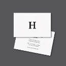 Recherche de monogramme standard cartes visite Moderne