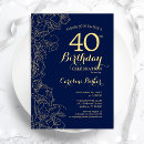 Recherche de blue floral anniversaire invitations Fleurs
