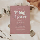 Recherche de dusty rose bridal shower invitations Moderne